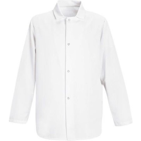 VF IMAGEWEAR Red Kap¬Æ Gripper-Front Short Butcher Coat, White, White, Polyester/Cotton, L 0416WHRGL